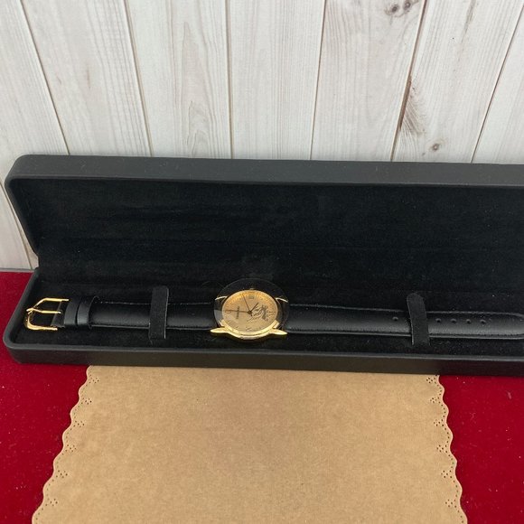 Special Tourneau Champagne Dial Pegasus Gold Watch Limited Edition - Picture 7 of 8